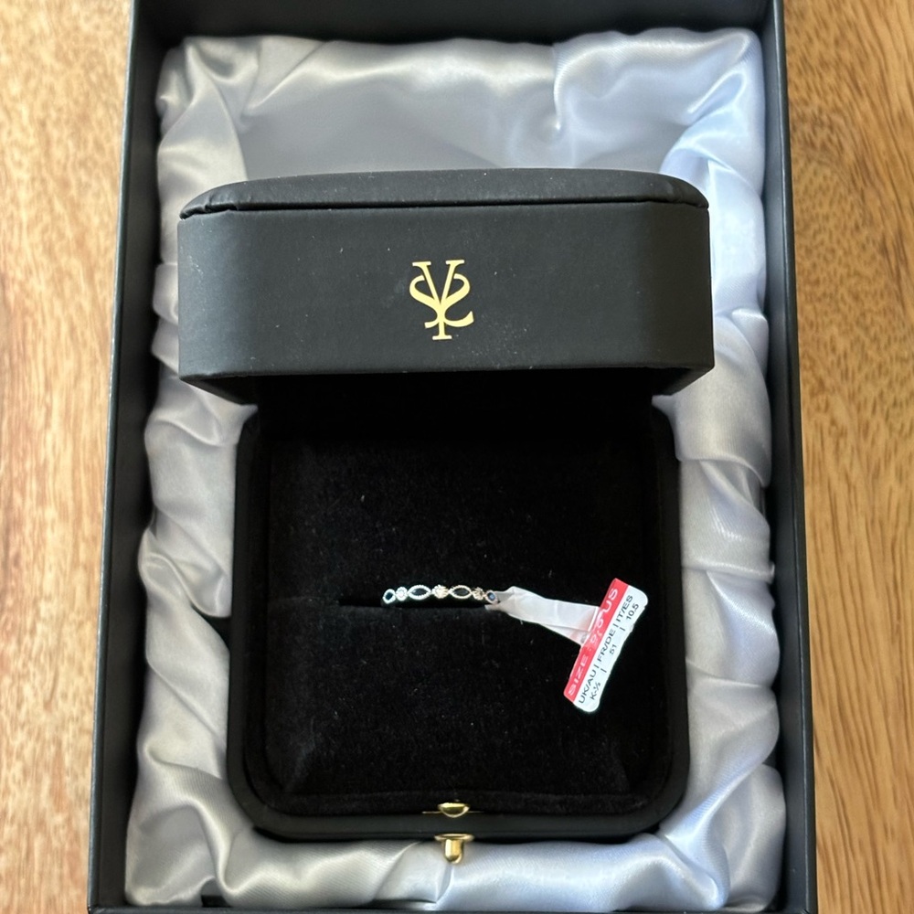 Sapphire and Diamond Vintage Style Band/Ring